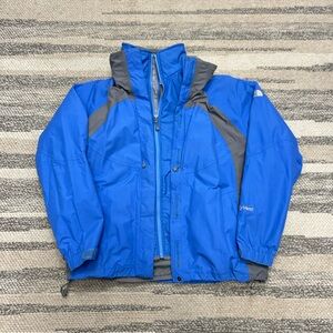 *2 Jackets* The North Face Blue and Gray Raincoat Snow Jacket Set Women’s Large